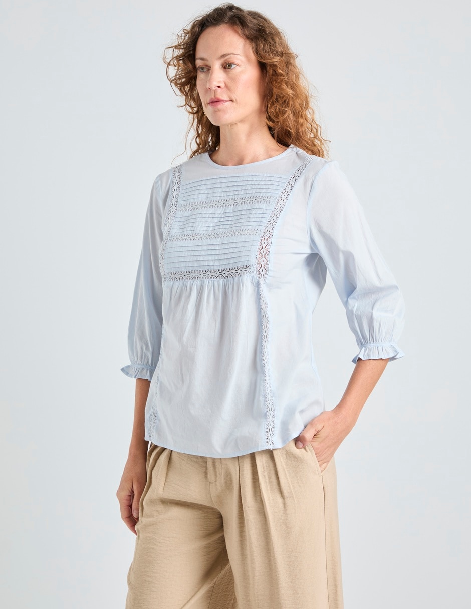 Blusa manga 3/4 para mujer 5