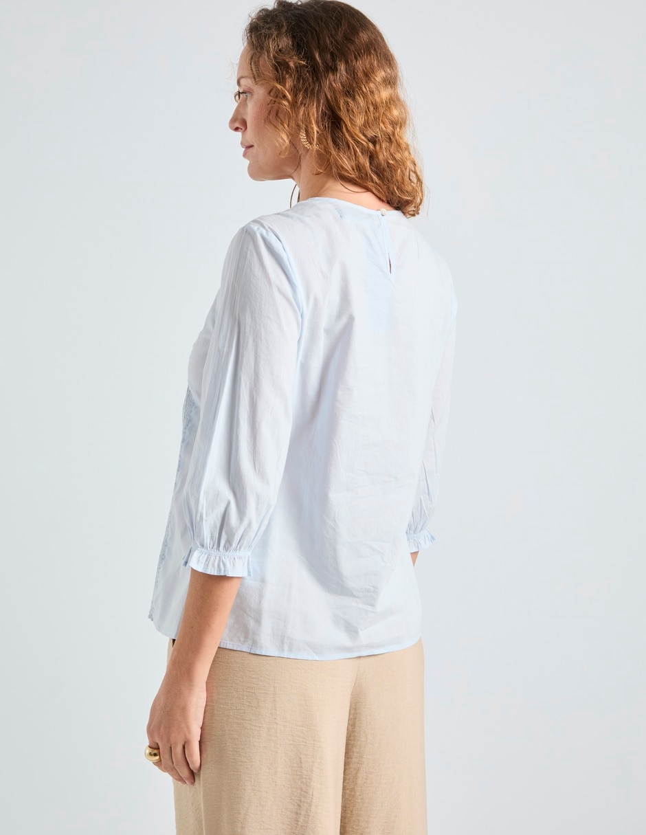 Blusa manga 3/4 para mujer 6