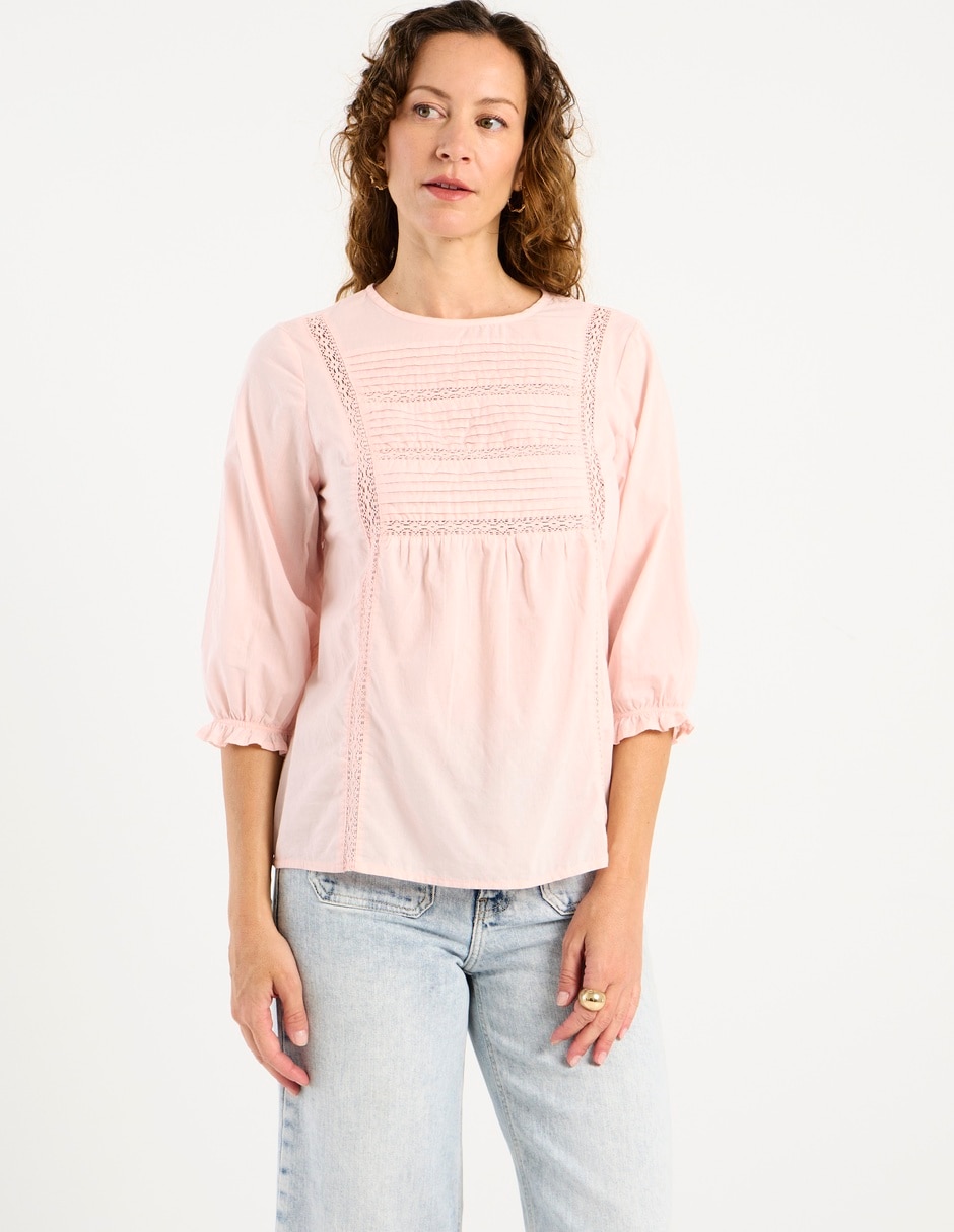 Blusa manga 3/4 para mujer Blusa manga 3/4 para mujer
