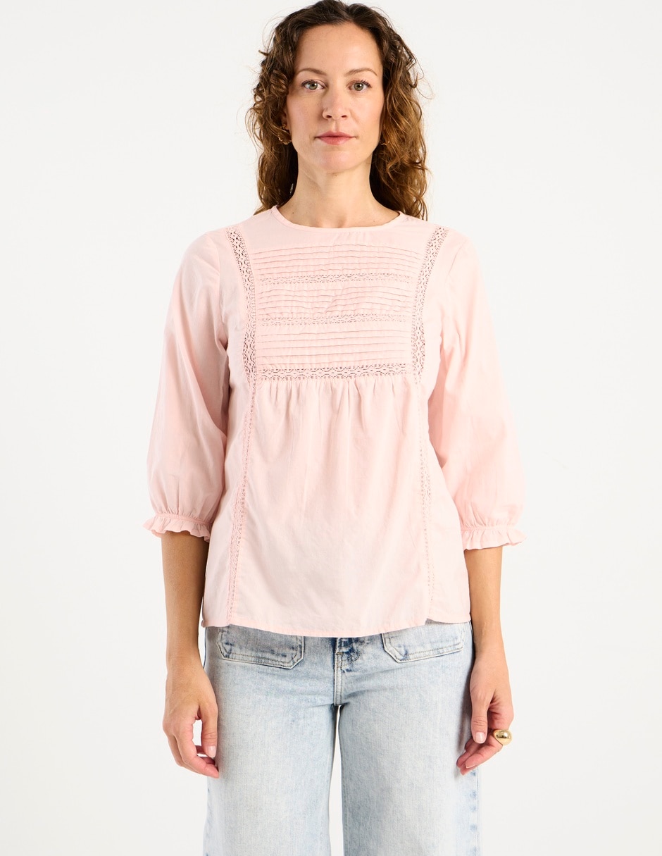 Blusa manga 3/4 para mujer
