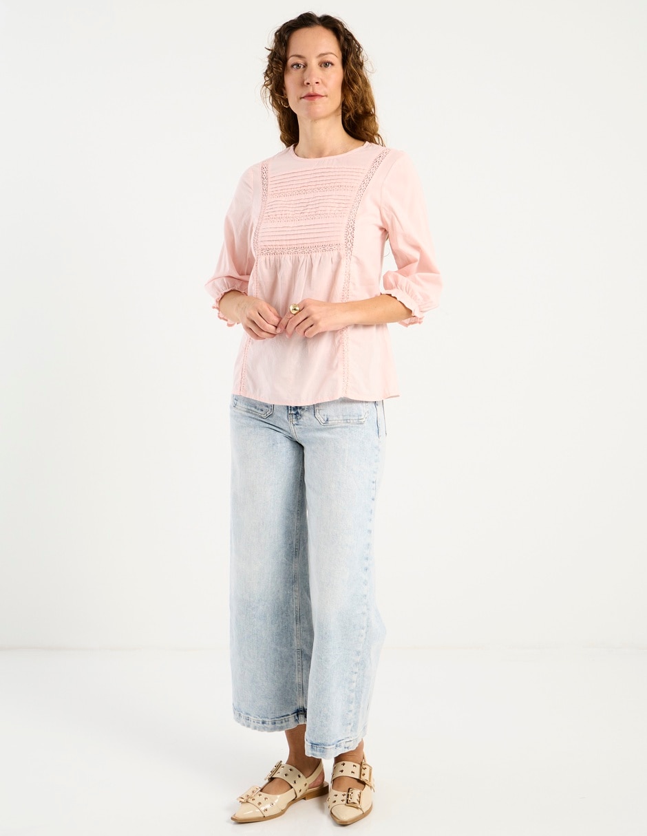 Blusa manga 3/4 para mujer