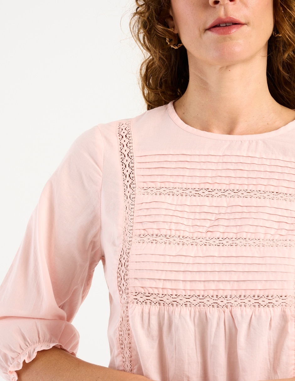 Blusa manga 3/4 para mujer