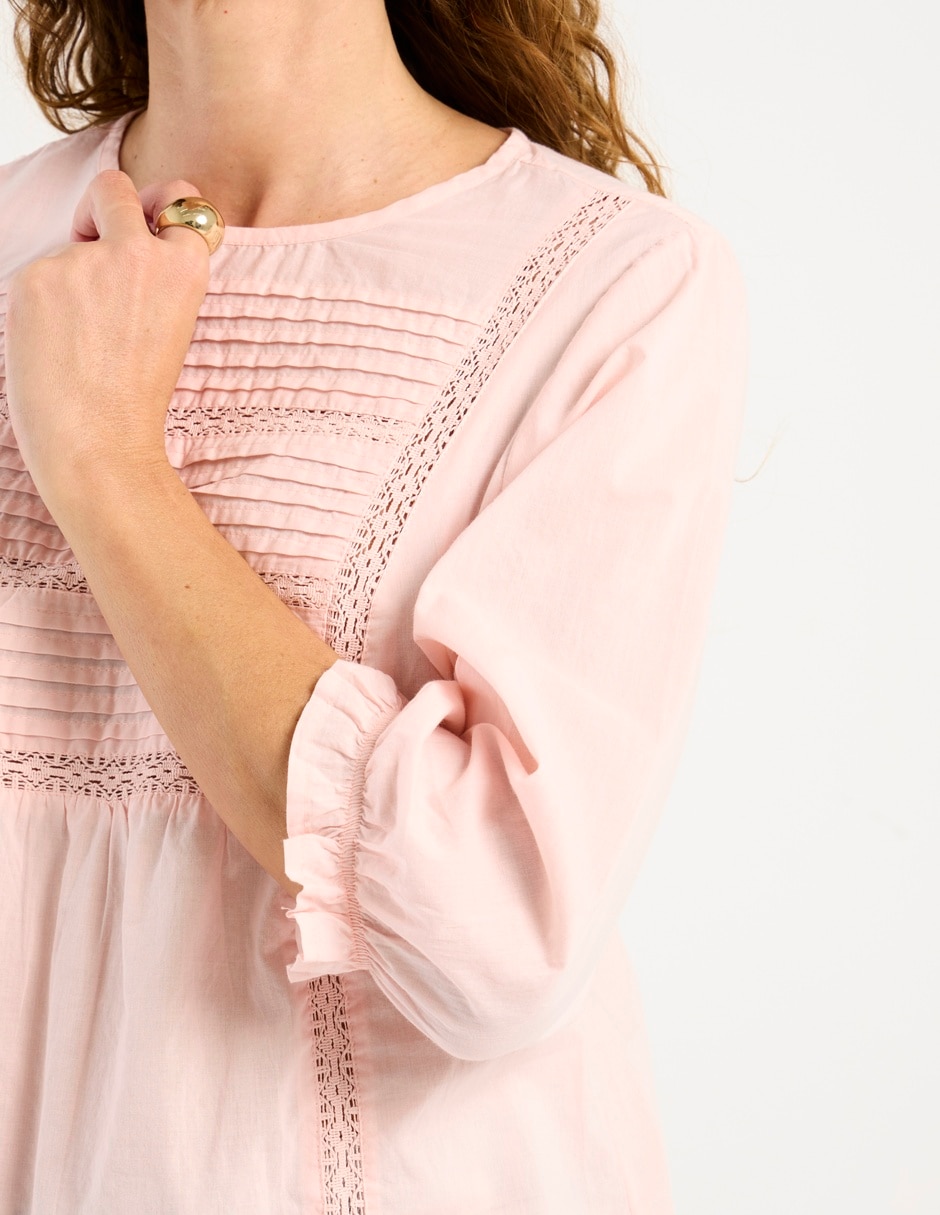 Blusa manga 3/4 para mujer