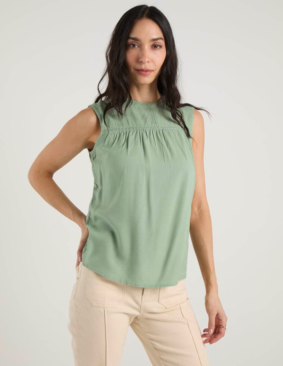 Blusa sin manga para mujer 2