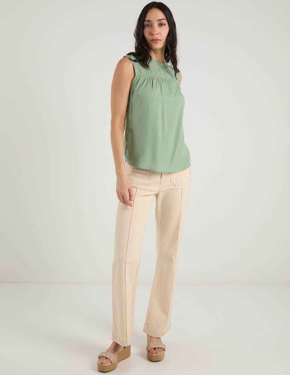 Blusa sin manga para mujer 3