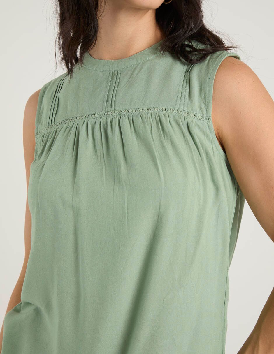 Blusa sin manga para mujer 5
