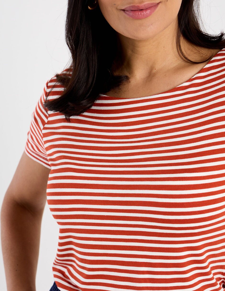 Playera manga corta cuello redondo mujer 5
