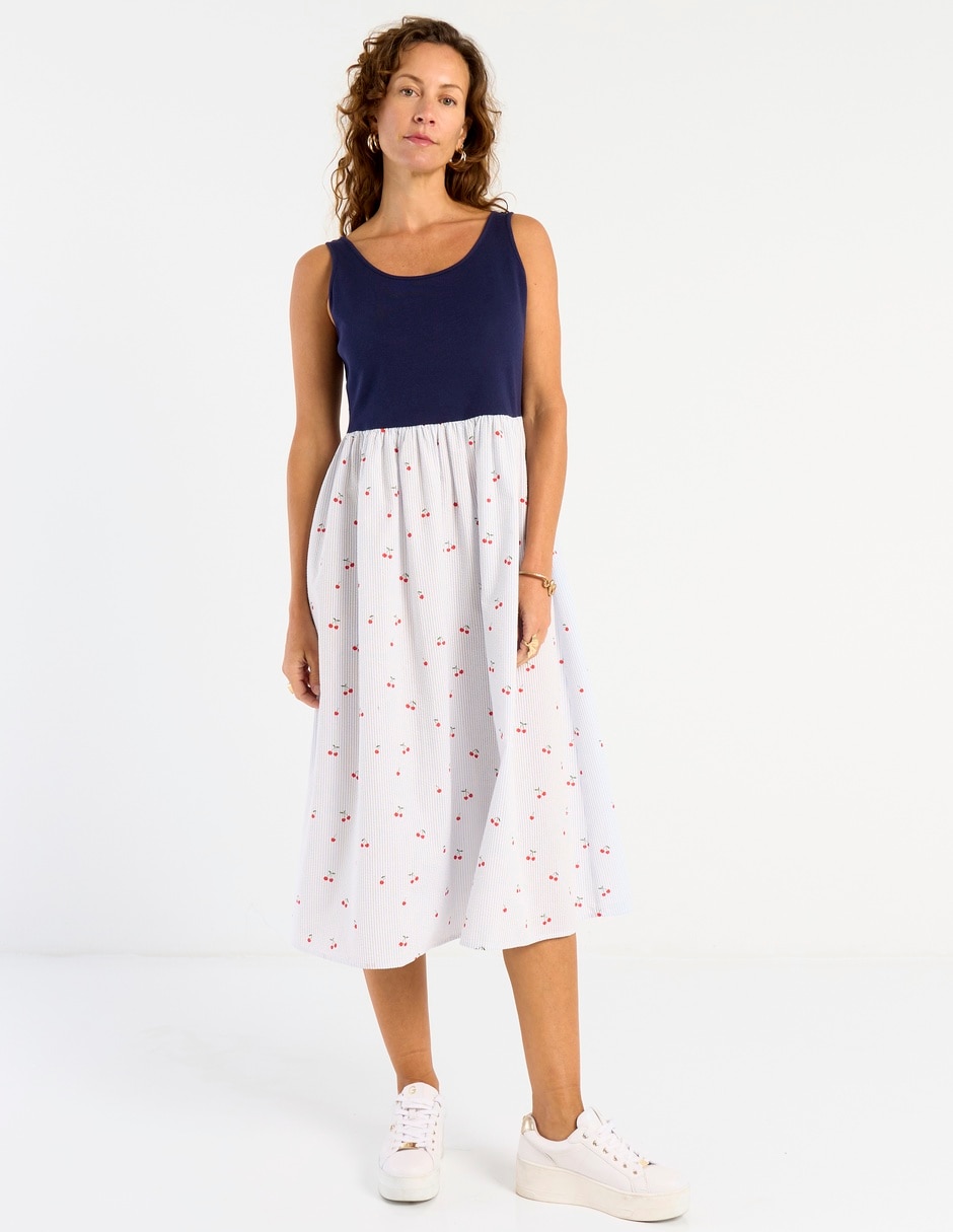 Vestido midi casual para mujer Vestido midi casual para mujer