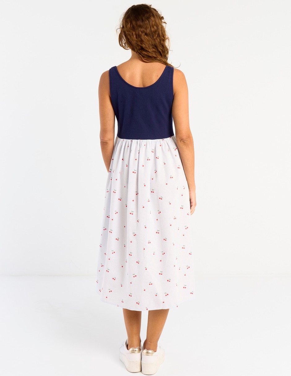 Vestido midi casual para mujer