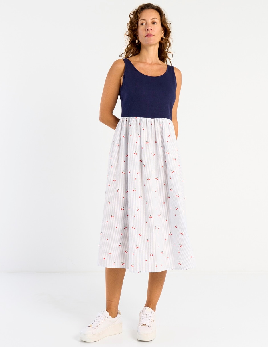 Vestido midi casual para mujer
