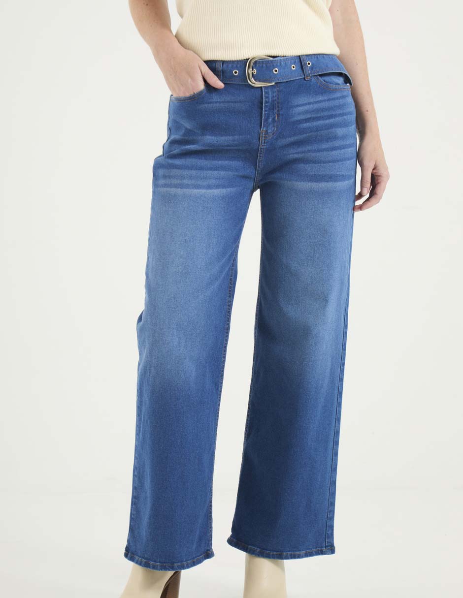 Jeans relaxed amplio para mujer 1