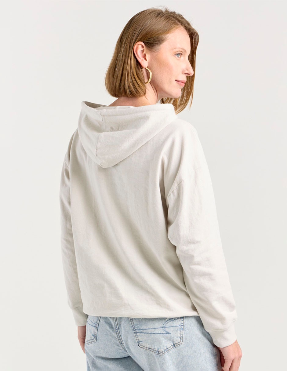 Sudadera con capucha y bolsa para mujer 4