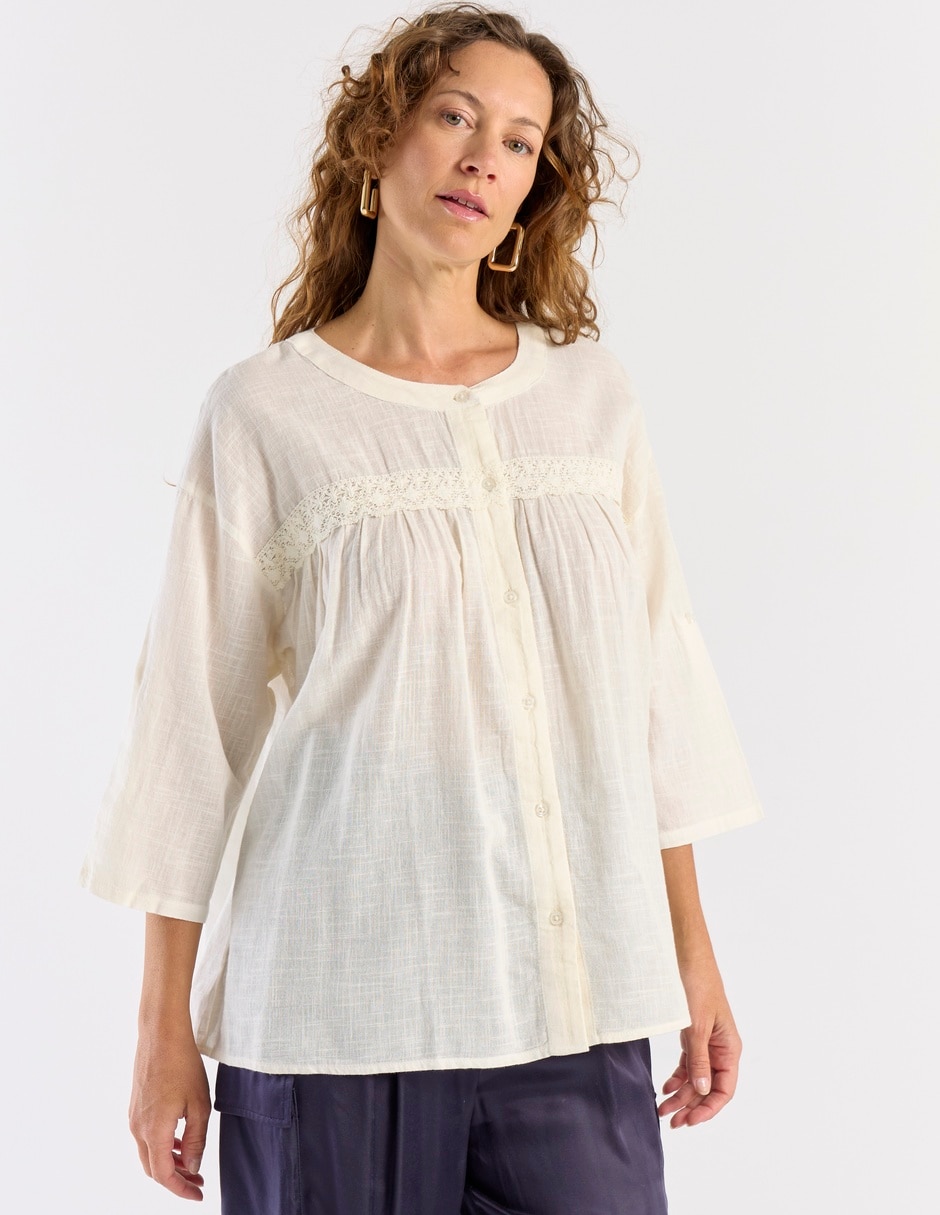 Blusa manga 3/4 para mujer 1
