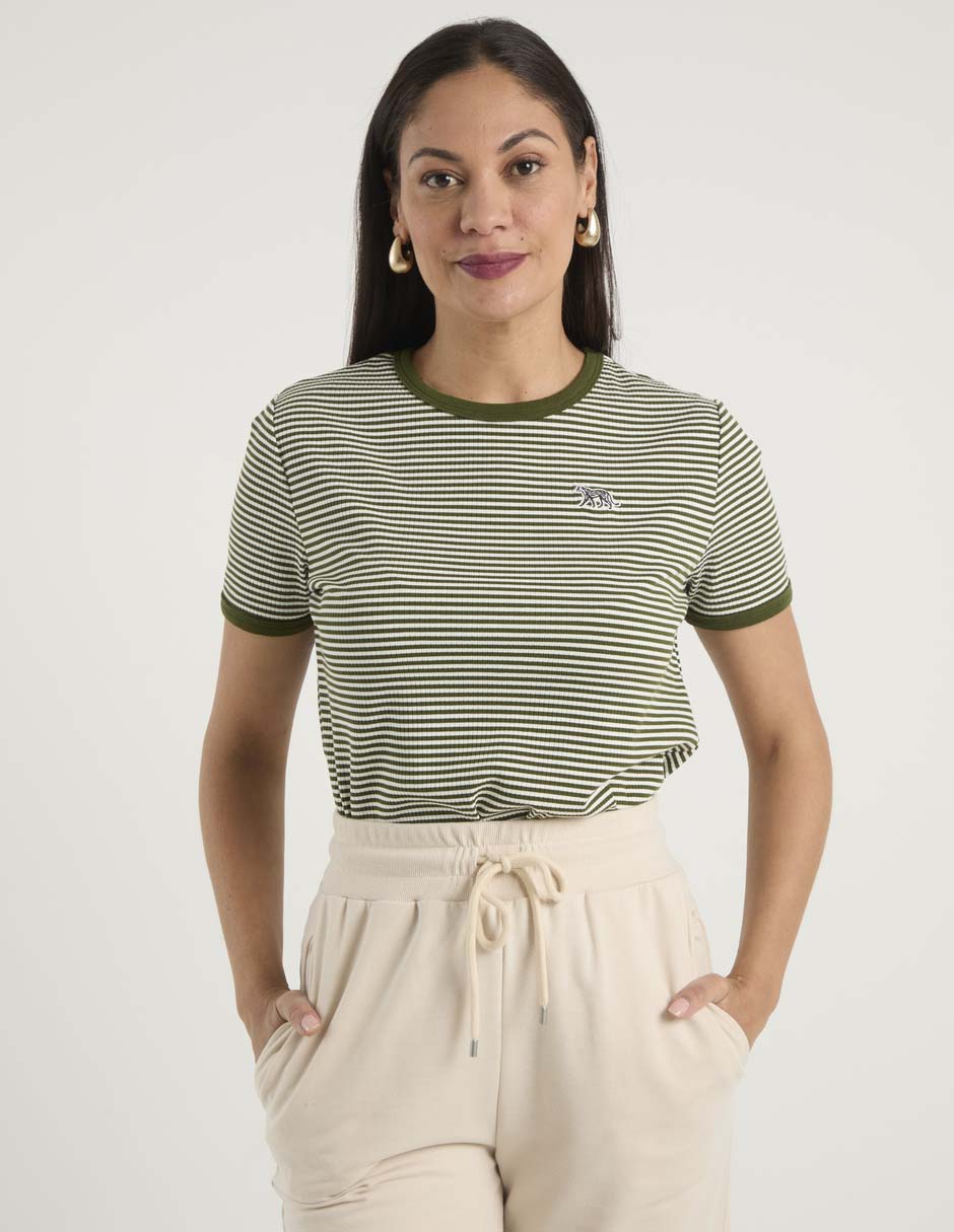 Playera manga corta cuello redondo mujer 6
