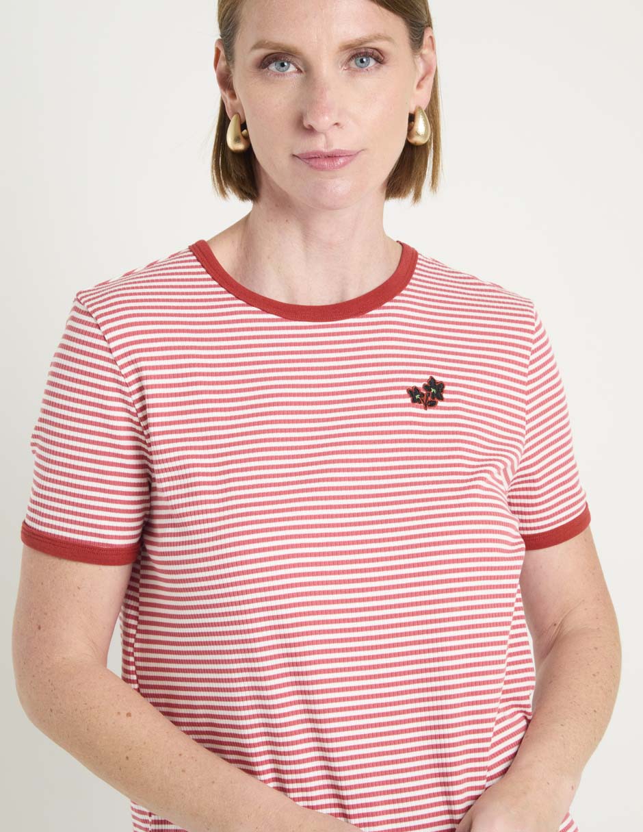 Playera manga corta cuello redondo mujer 5