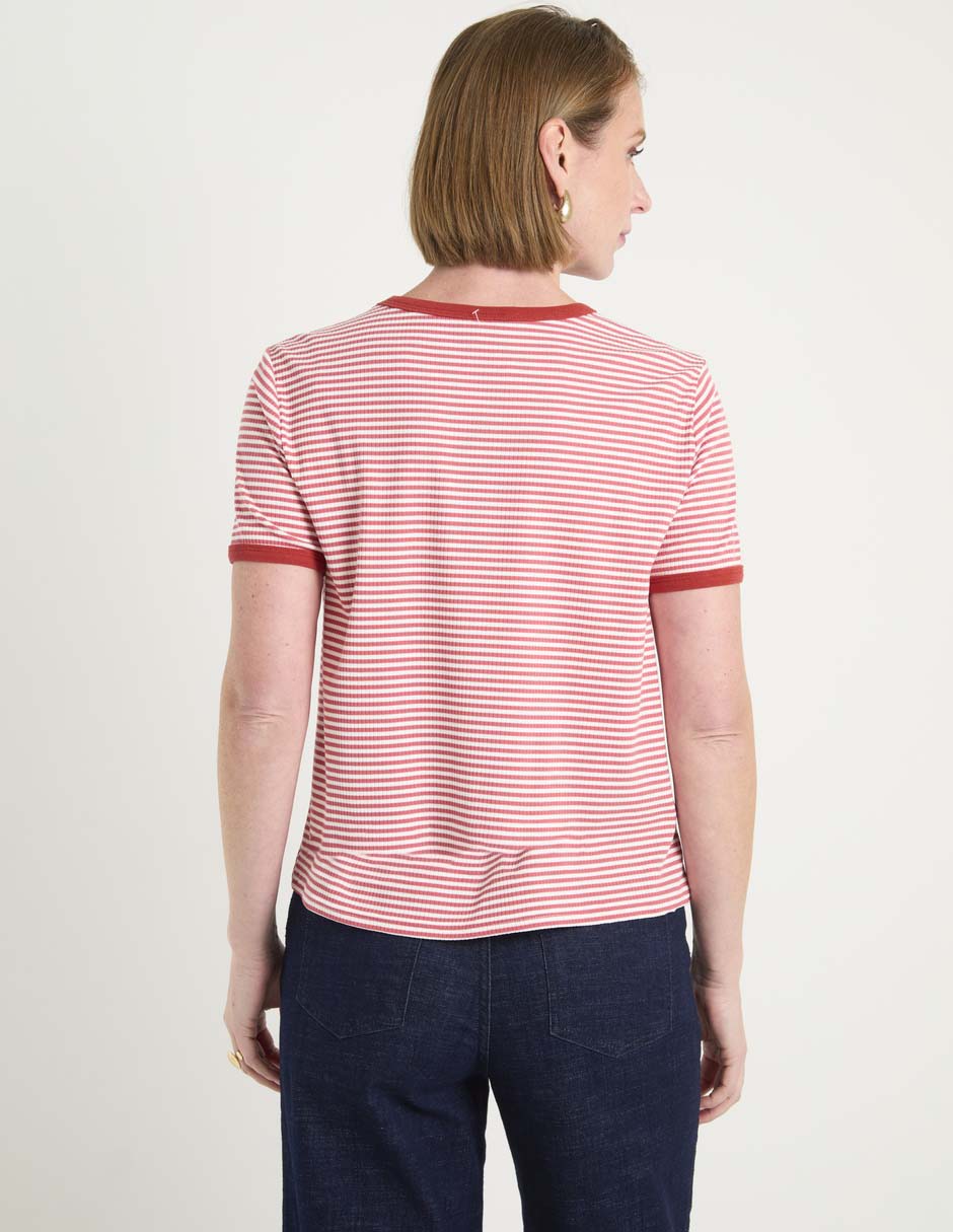 Playera manga corta cuello redondo mujer 6