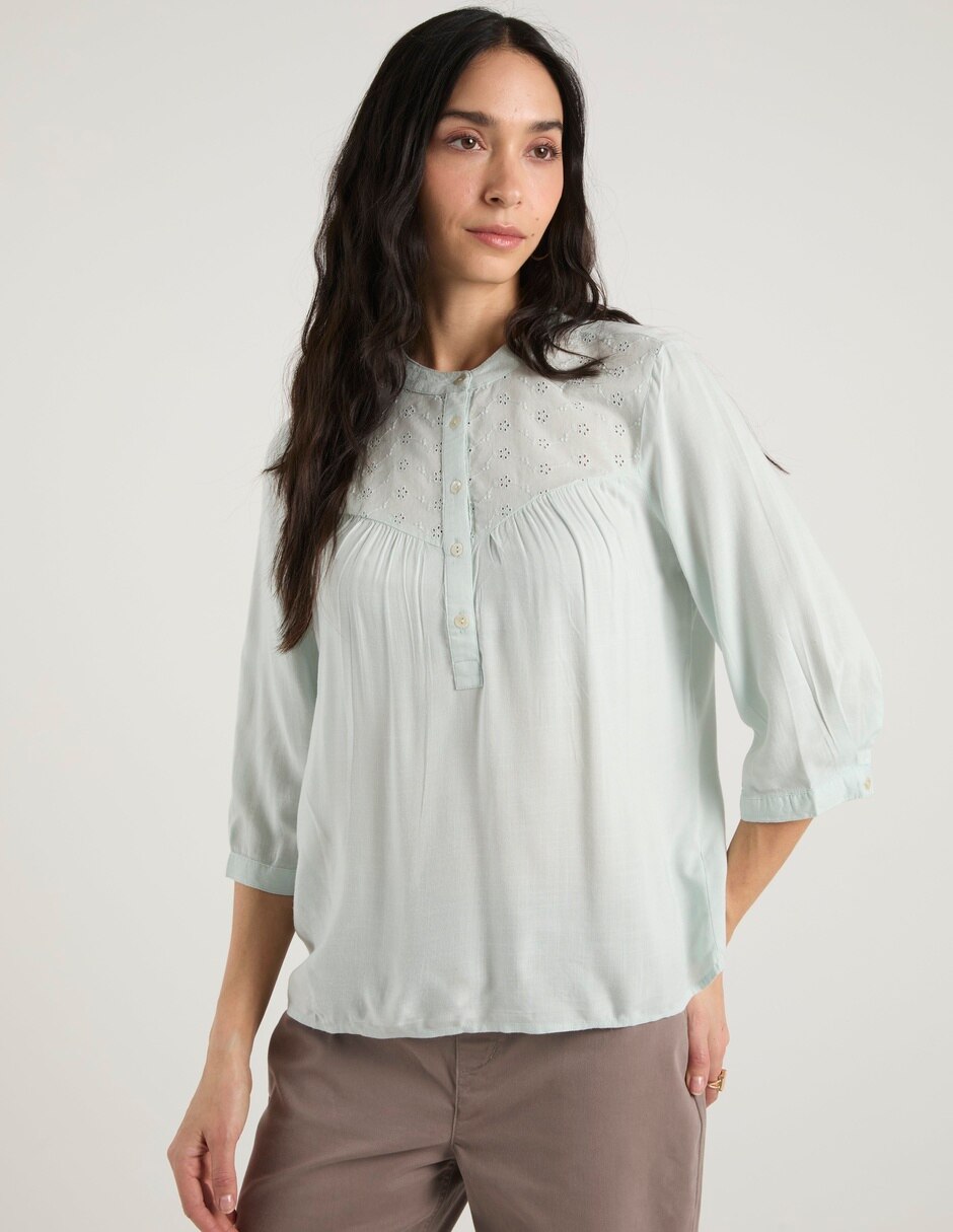 Blusa manga 3/4 para mujer 2