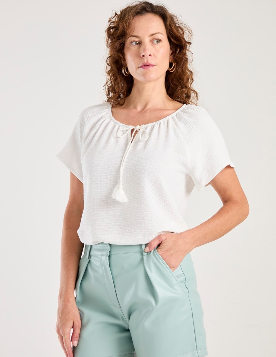 Blusa Weekend manga corta para mujer