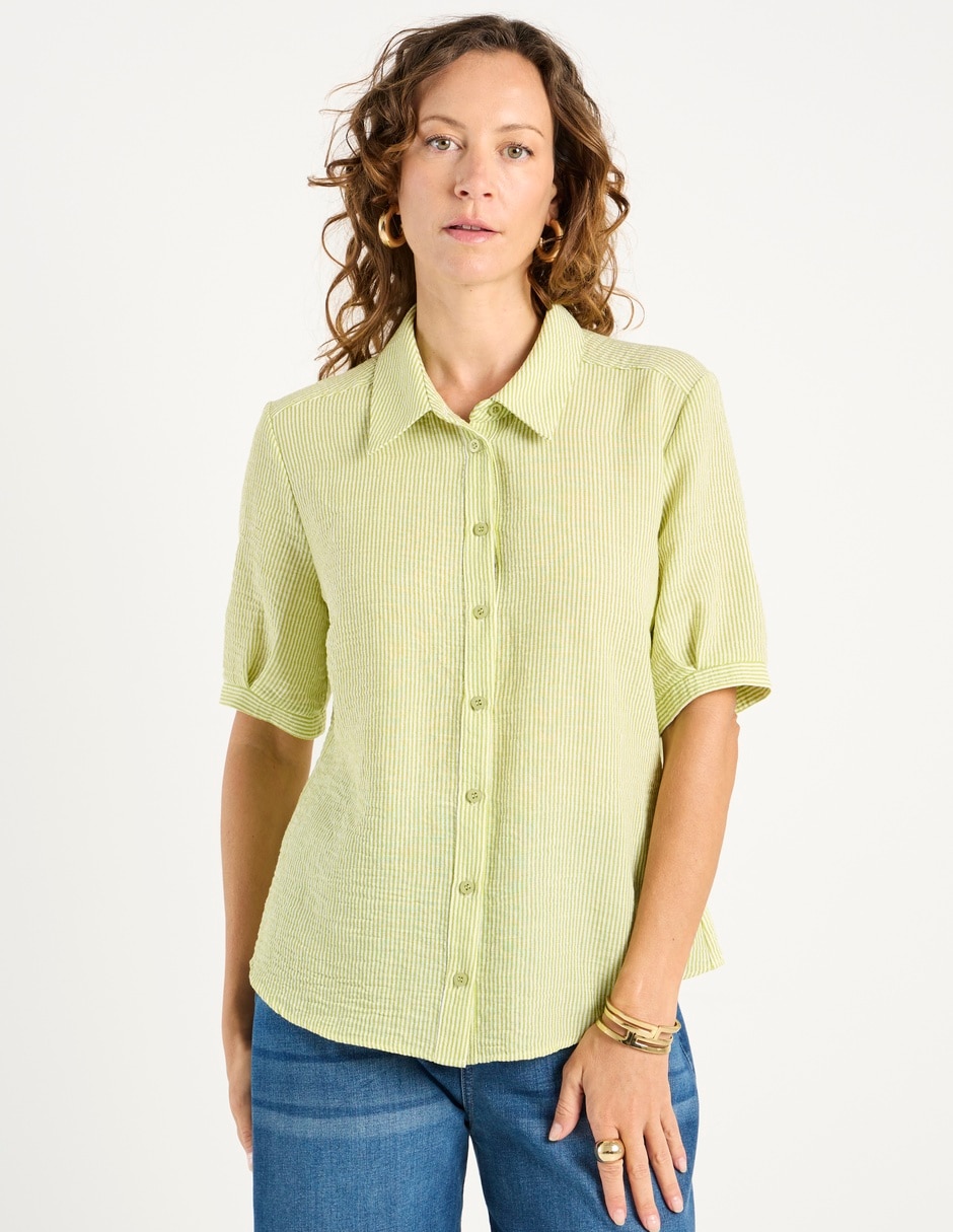 Blusa manga al codo para mujer 1