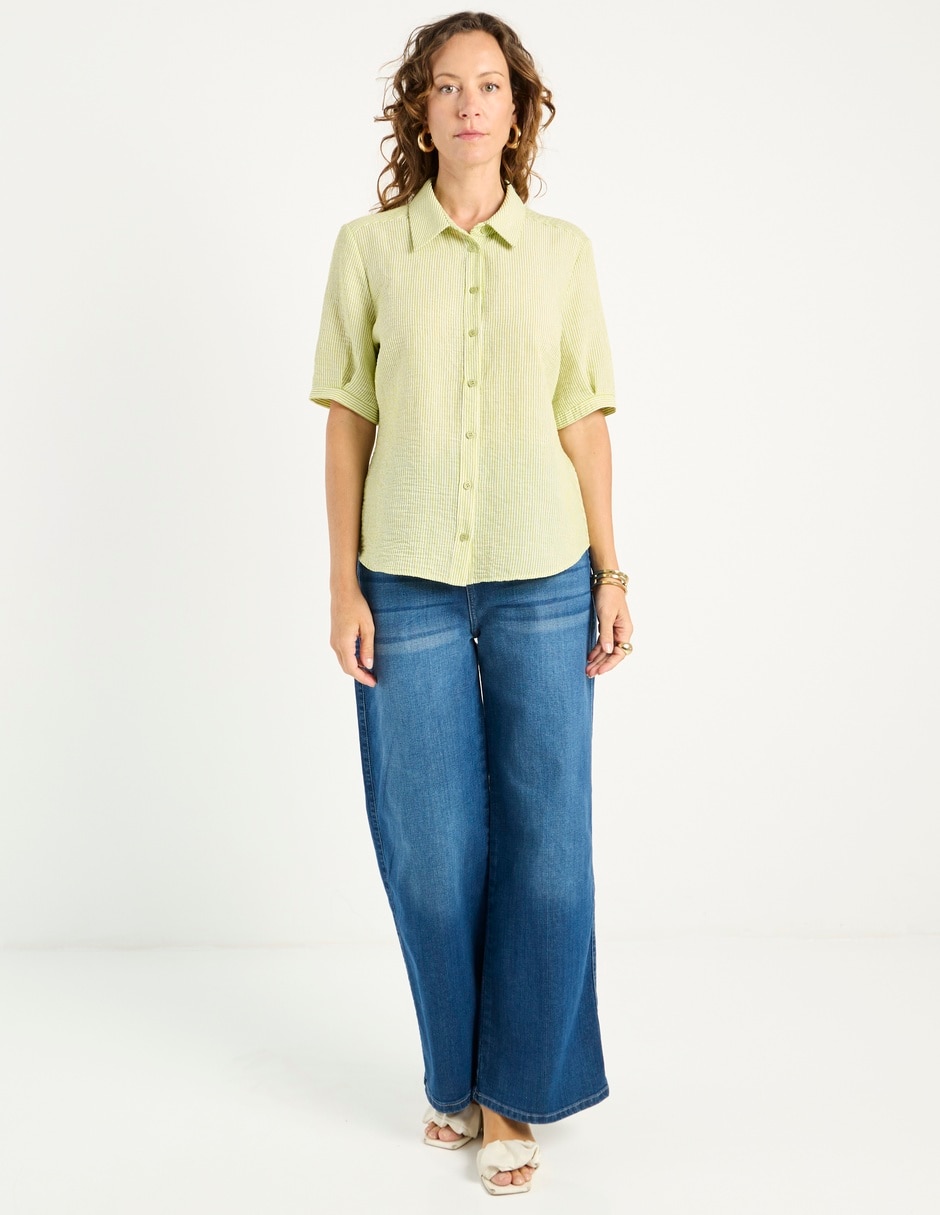 Blusa manga al codo para mujer 8