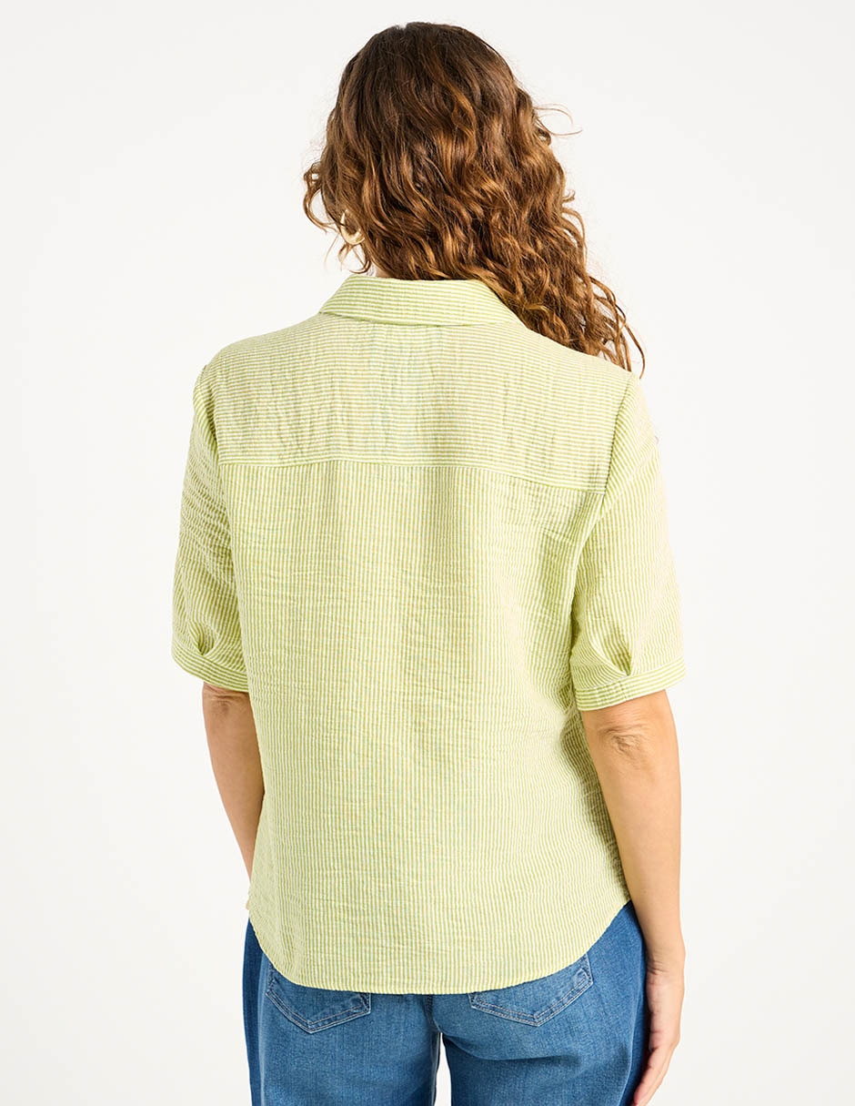 Blusa manga al codo para mujer 11