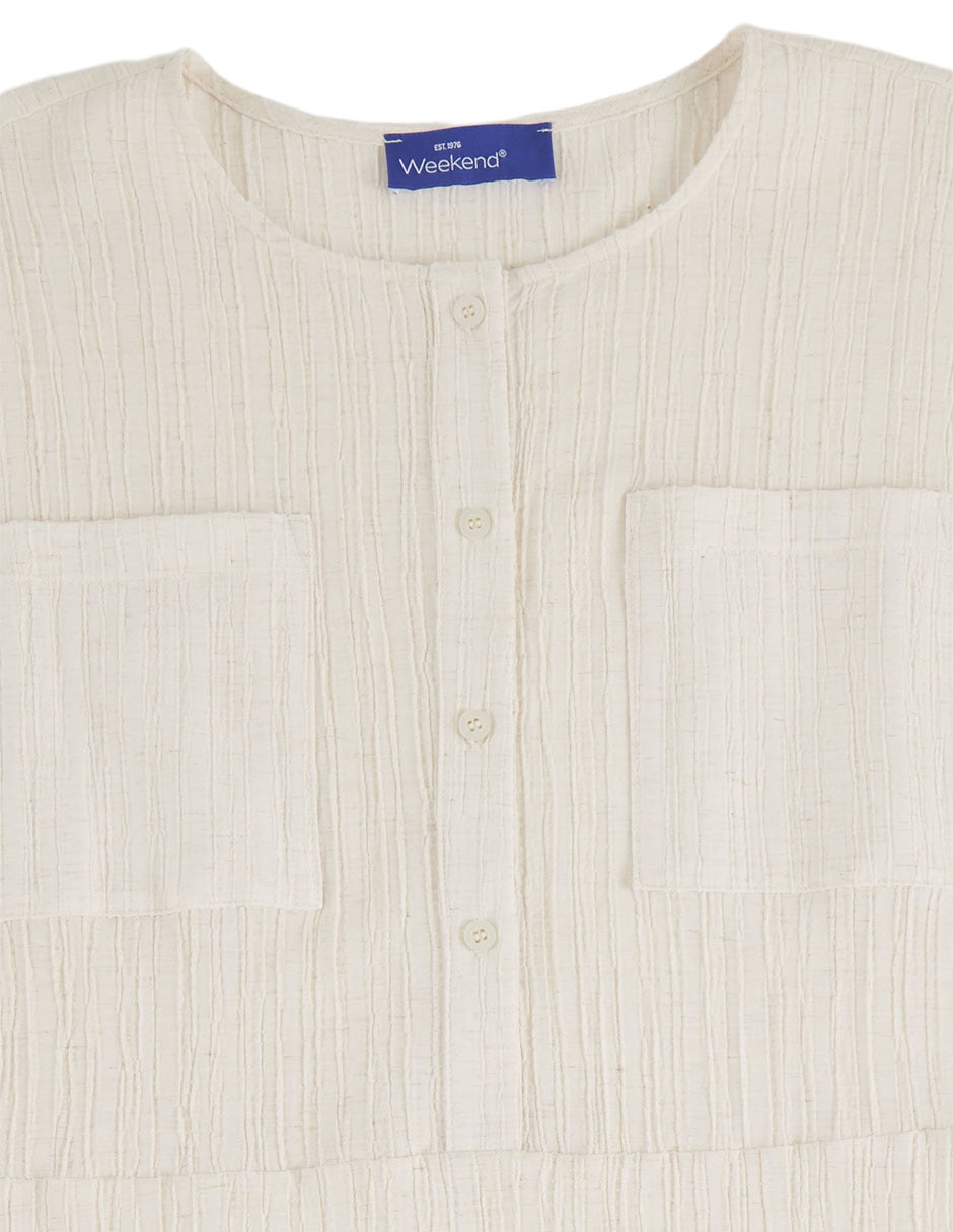 Blusa Weekend manga corta para mujer