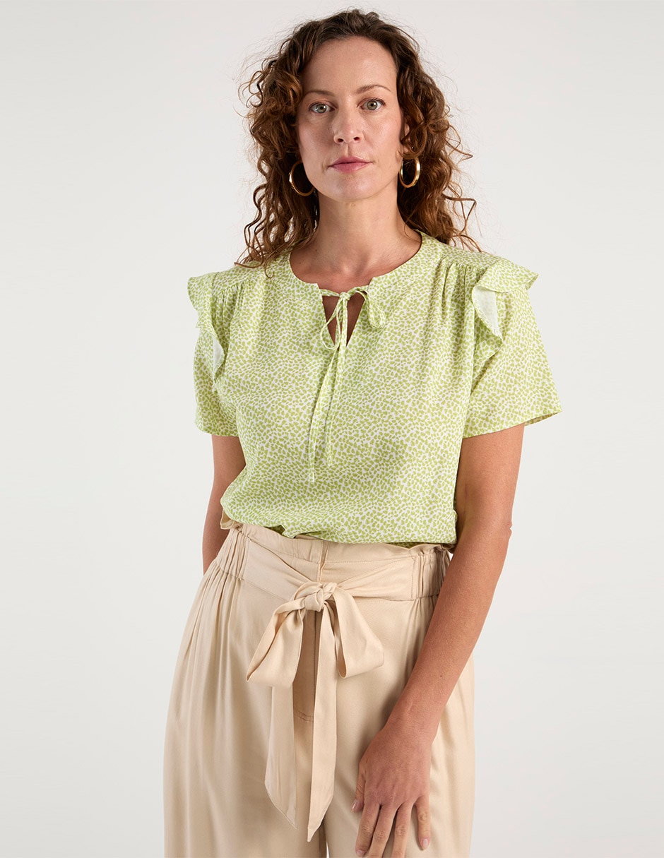 Blusa manga corta para mujer 1
