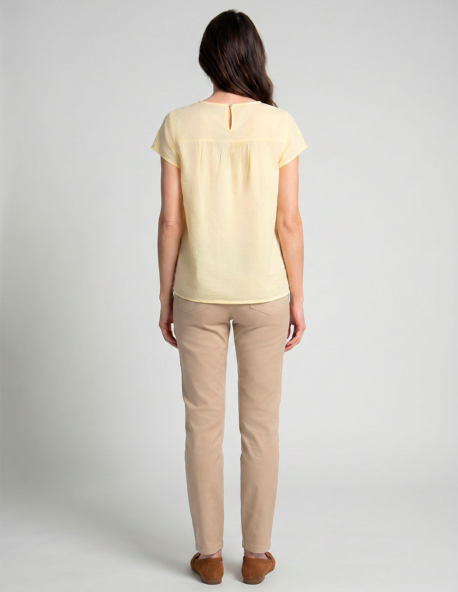 Blusa manga corta para mujer 11