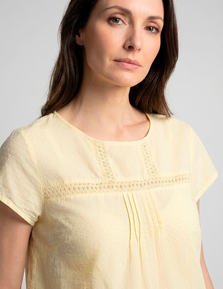Blusa manga corta para mujer 13