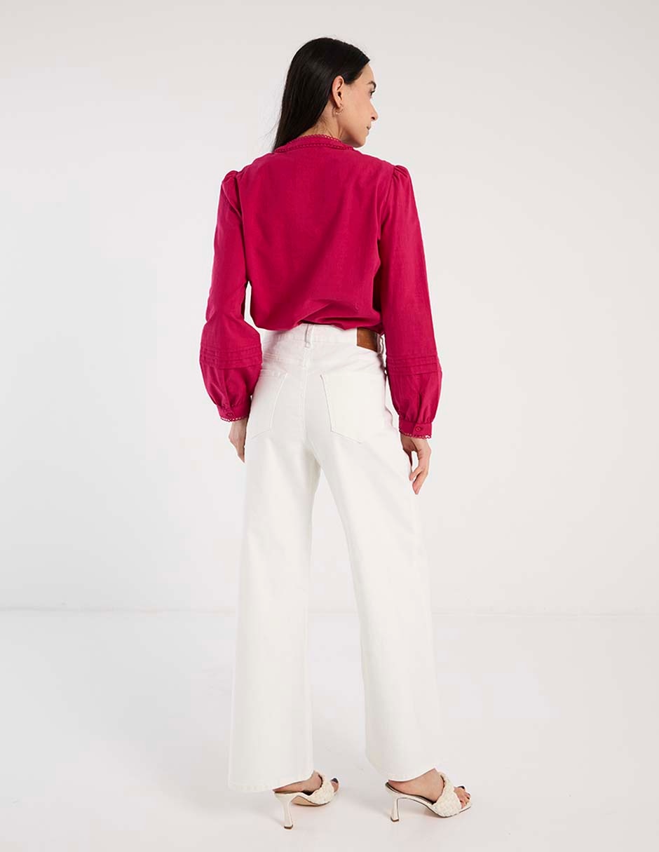 Pantalón acampanado weekend amplio para mujer