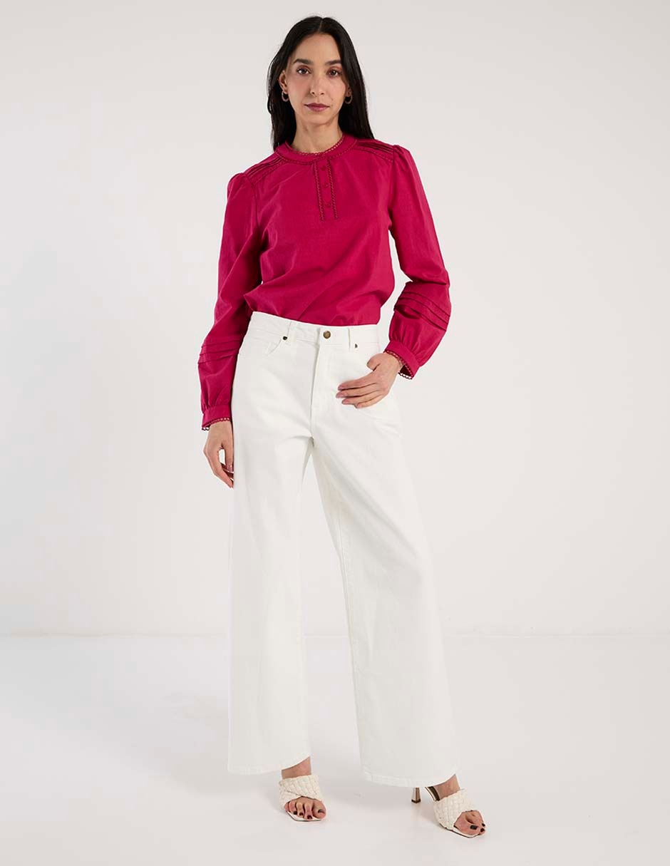 Pantalón acampanado weekend amplio para mujer