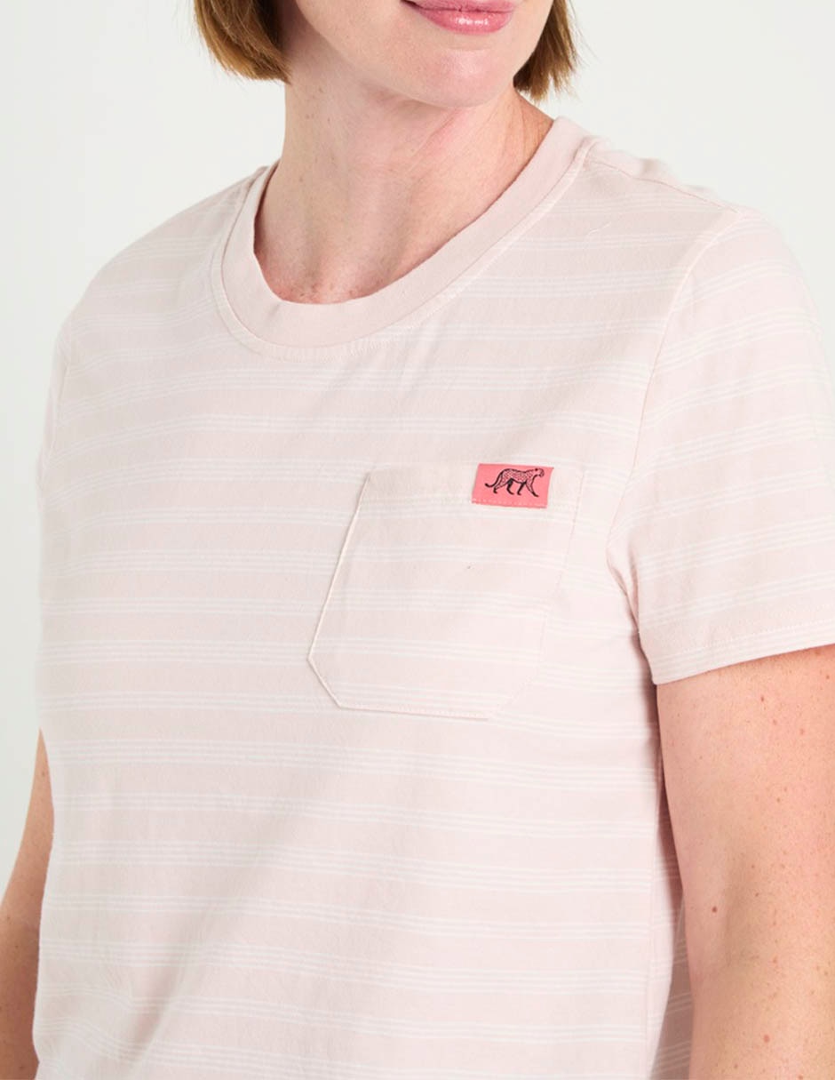Playera manga corta cuello redondo para mujer 4
