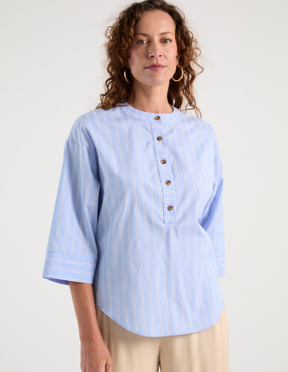 Blusa manga 3/4 para mujer 8