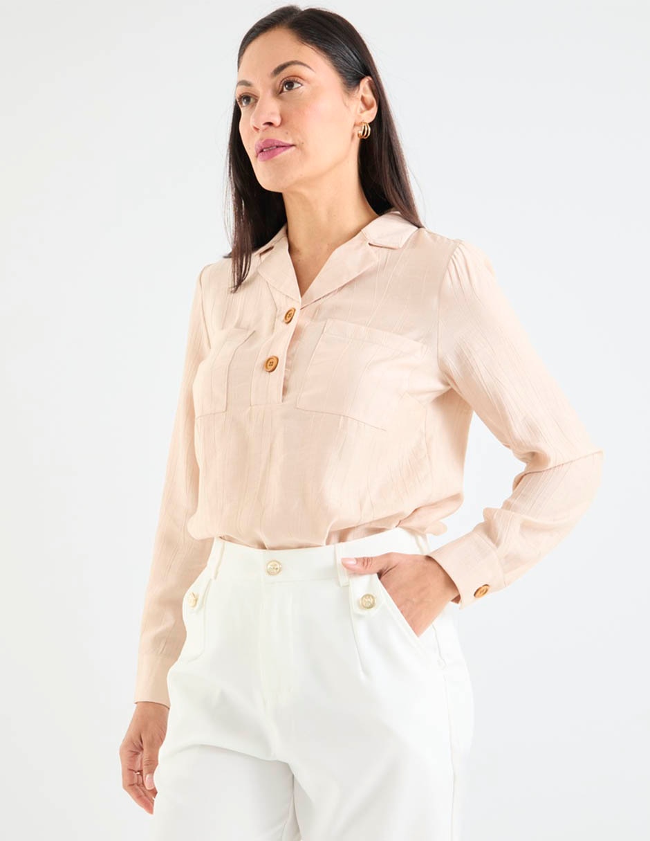 Blusa manga larga para mujer 8