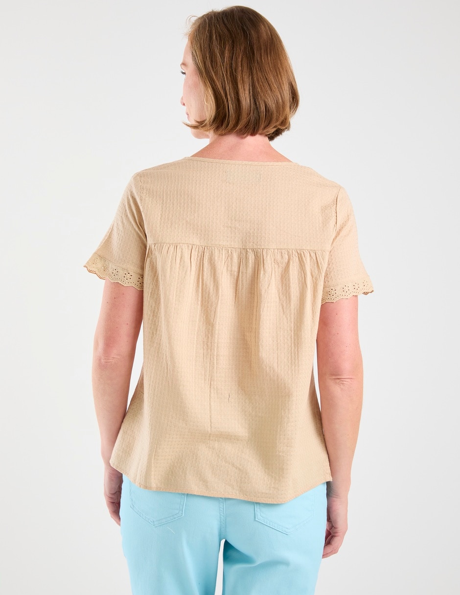 Blusa Weekend manga corta para mujer