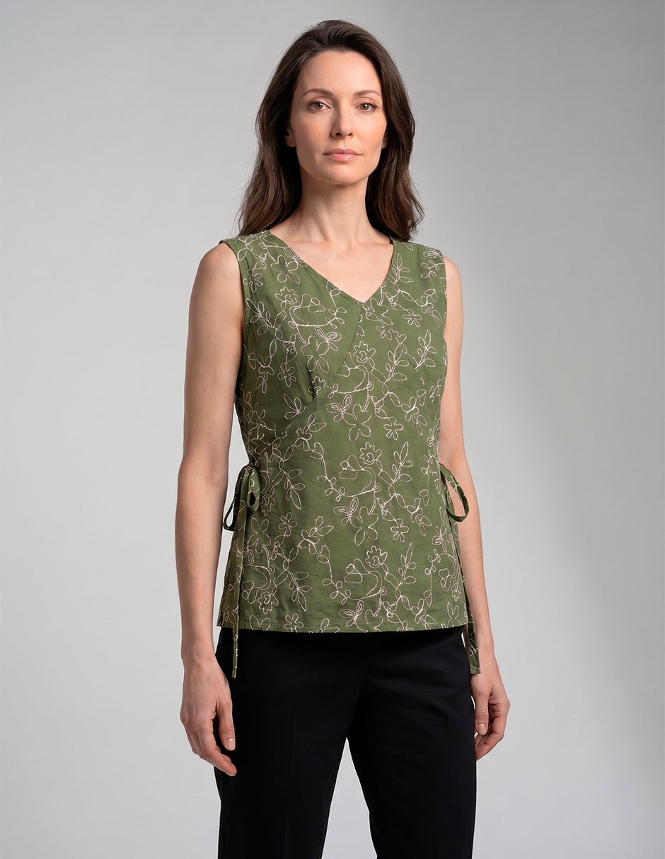 Blusa sin manga para mujer 3