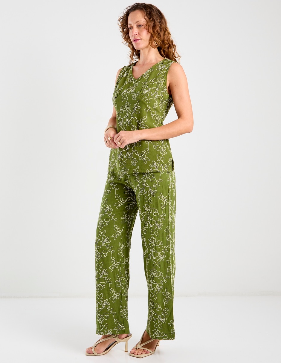 Pantalón relaxed amplio para mujer 5