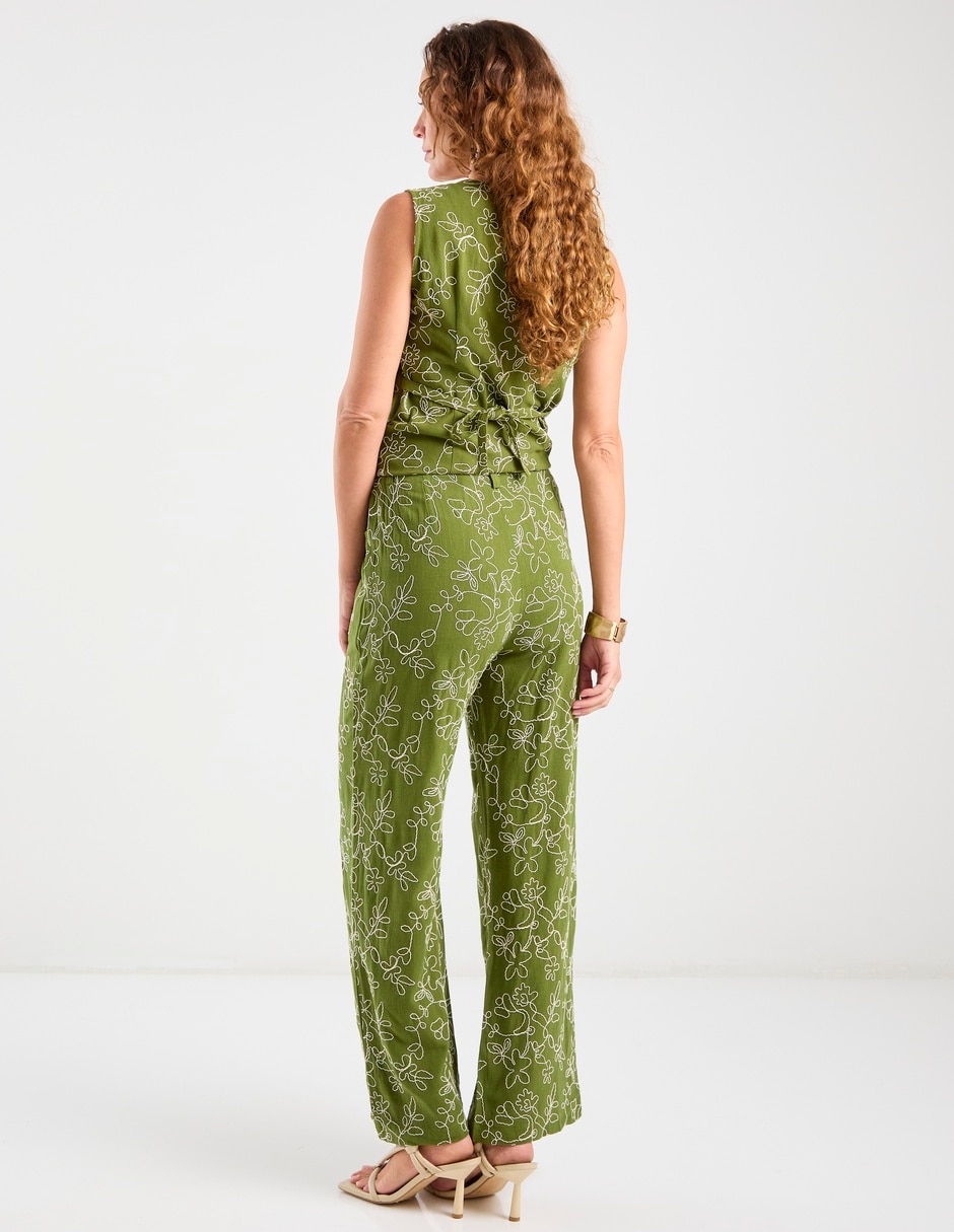 Pantalón relaxed amplio para mujer 6