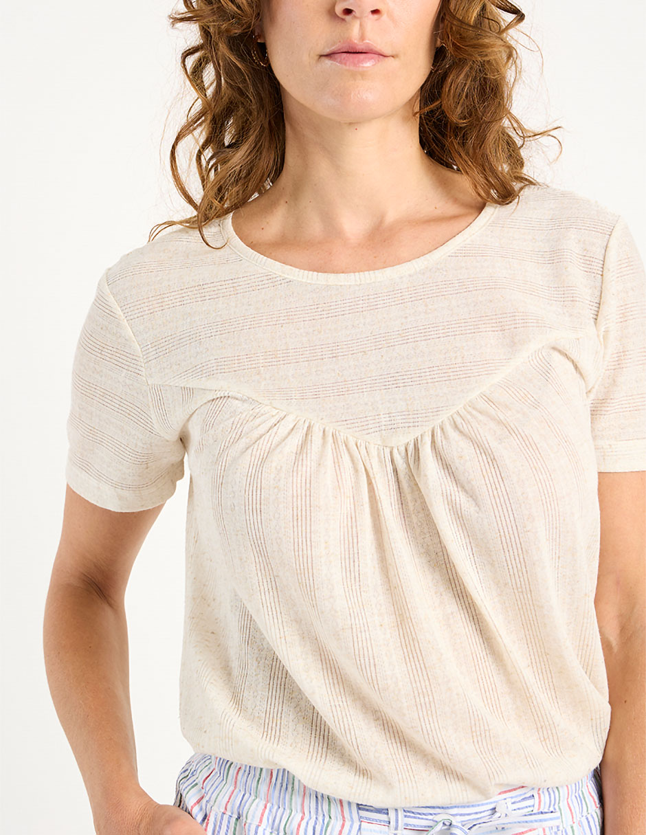 Playera manga corta Weekend cuello redondo para mujer