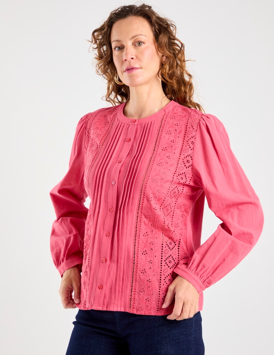 Blusa manga larga para mujer 5