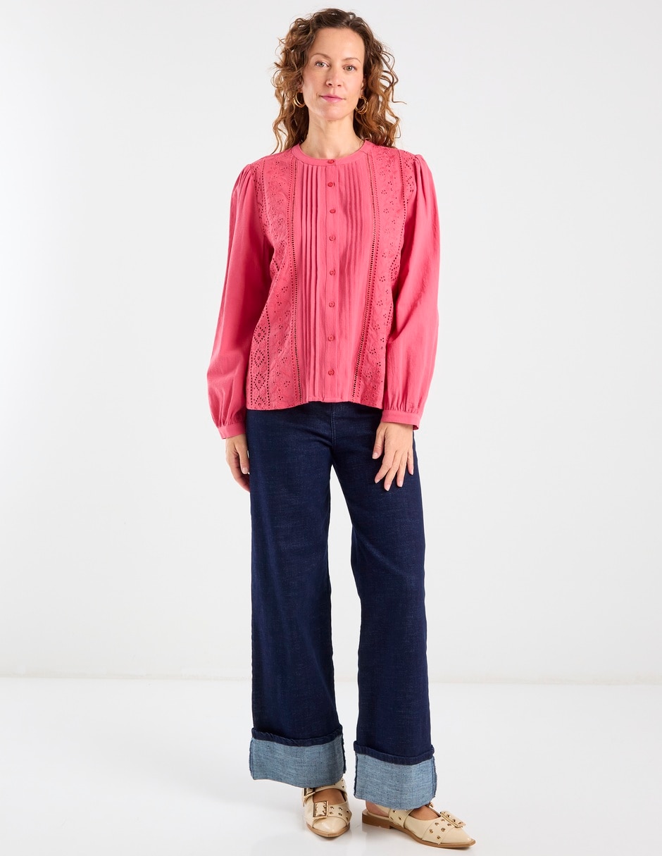 Blusa manga larga para mujer 4
