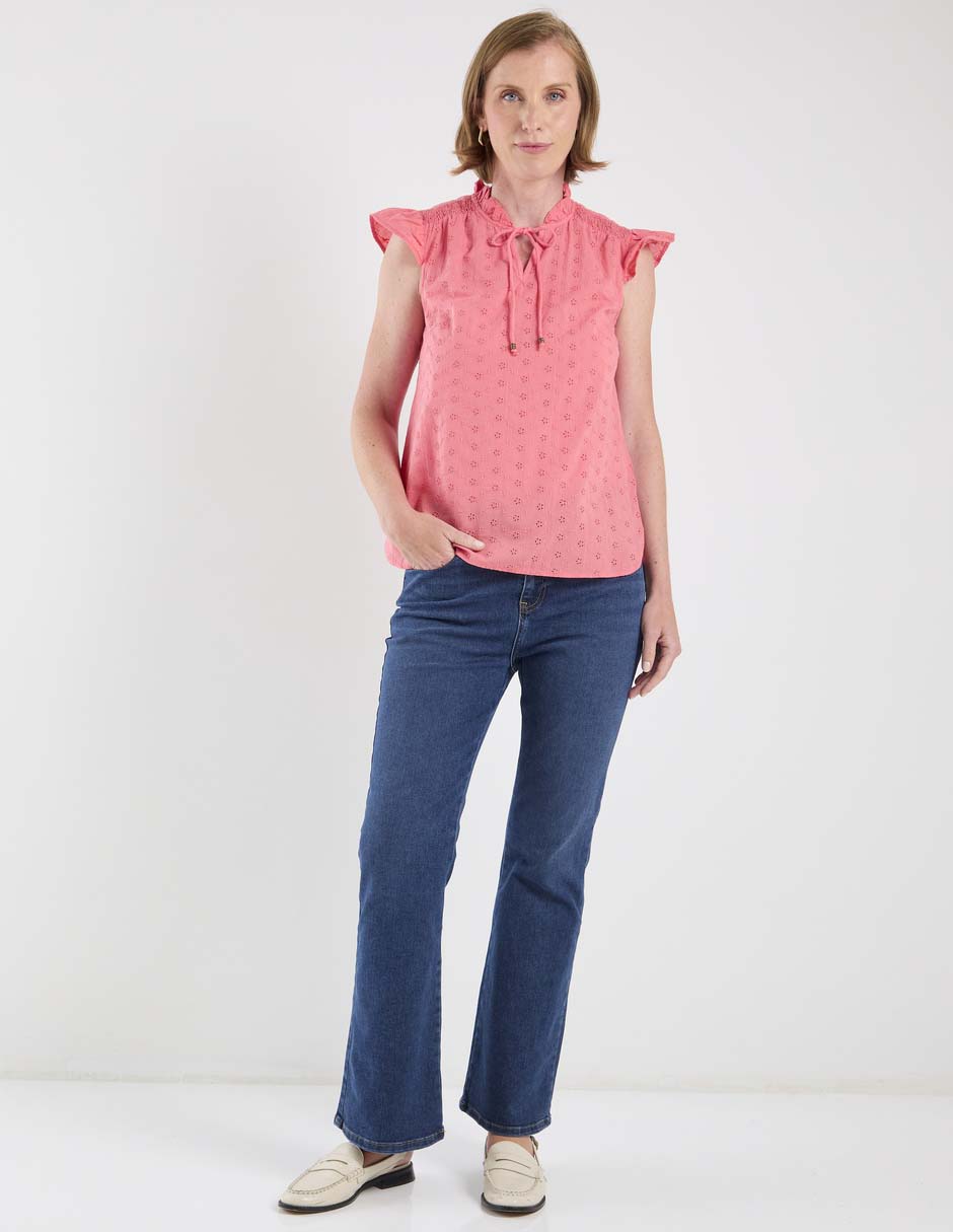 Jeans wide leg weekend para mujer
