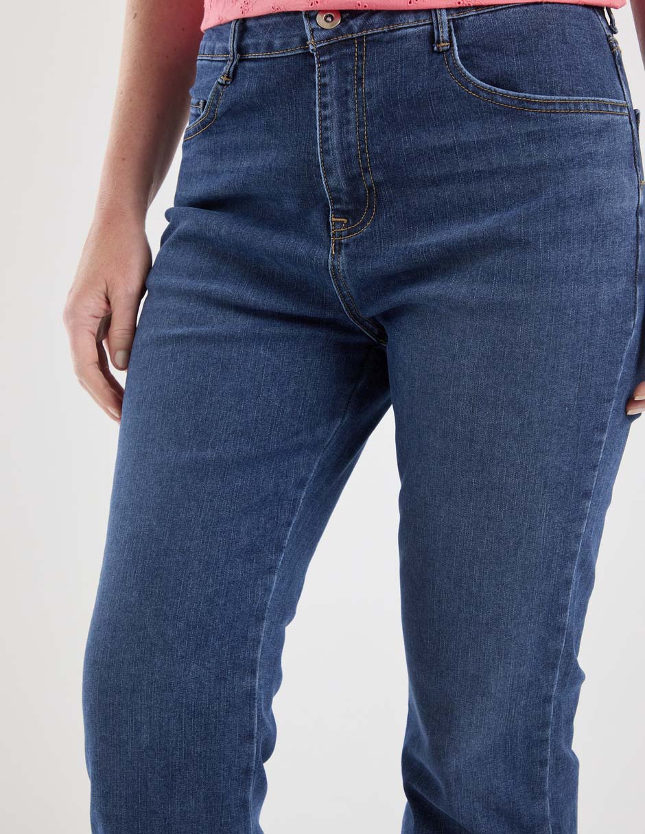 Jeans wide leg weekend para mujer