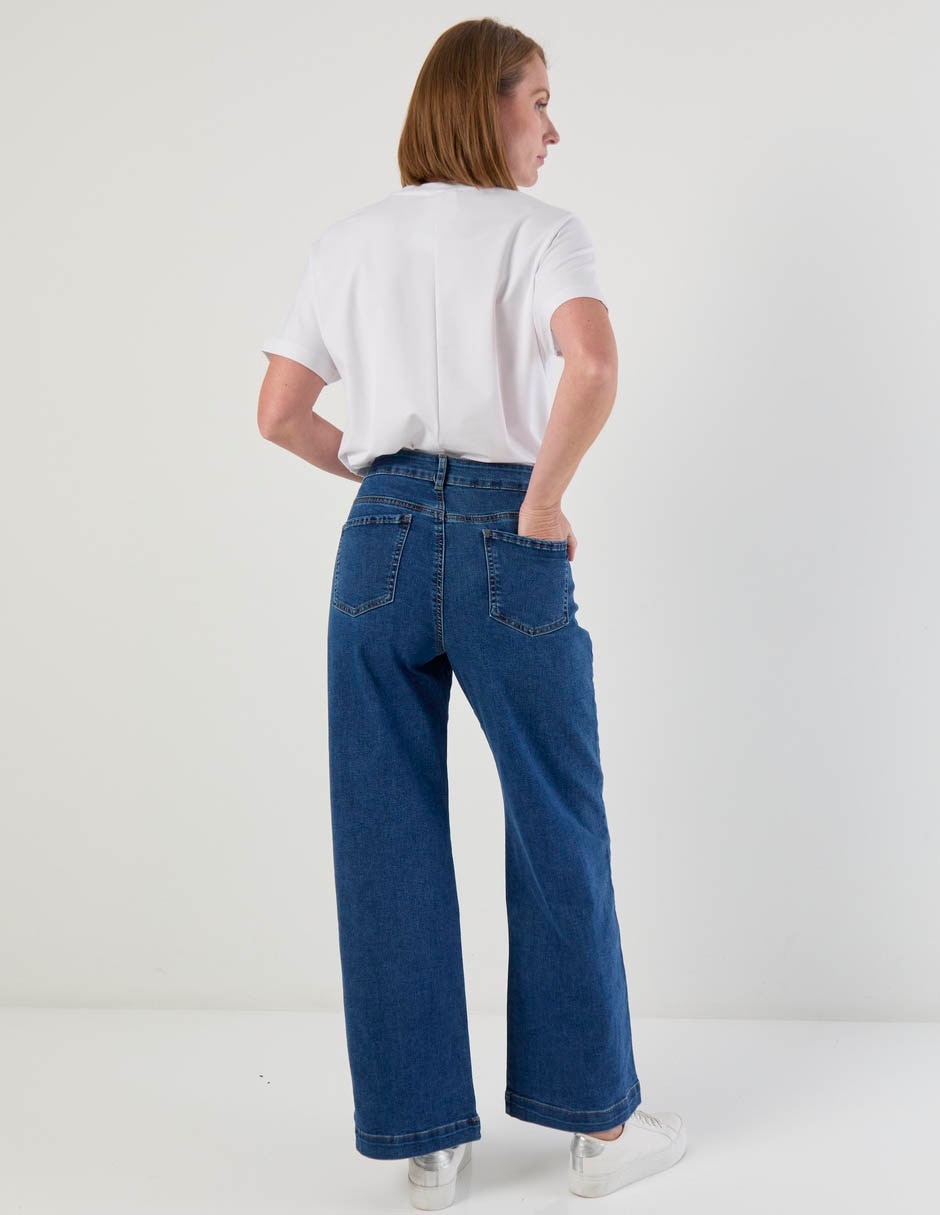Jeans acampanado Weekend corte cintura para mujer