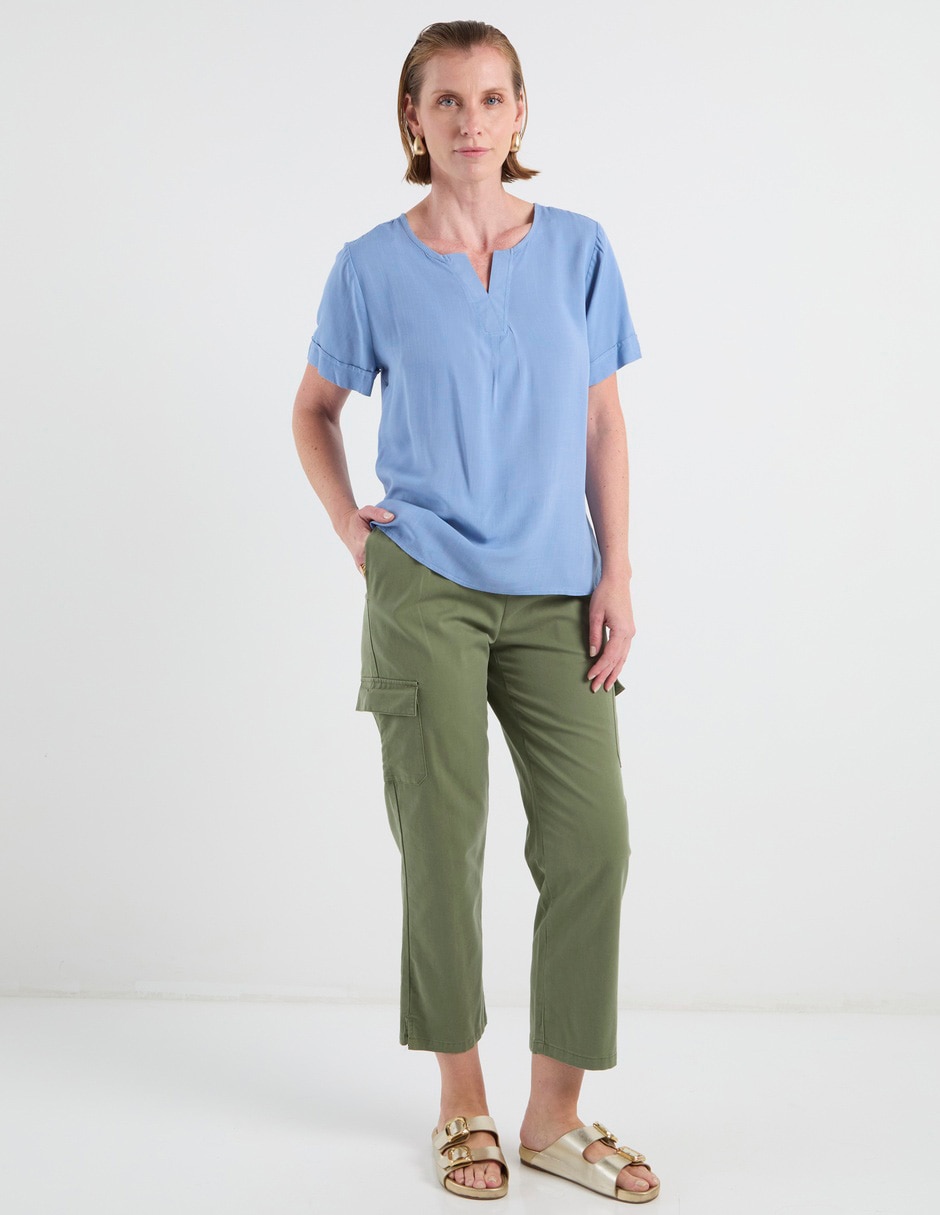 Blusa Weekend manga corta para mujer
