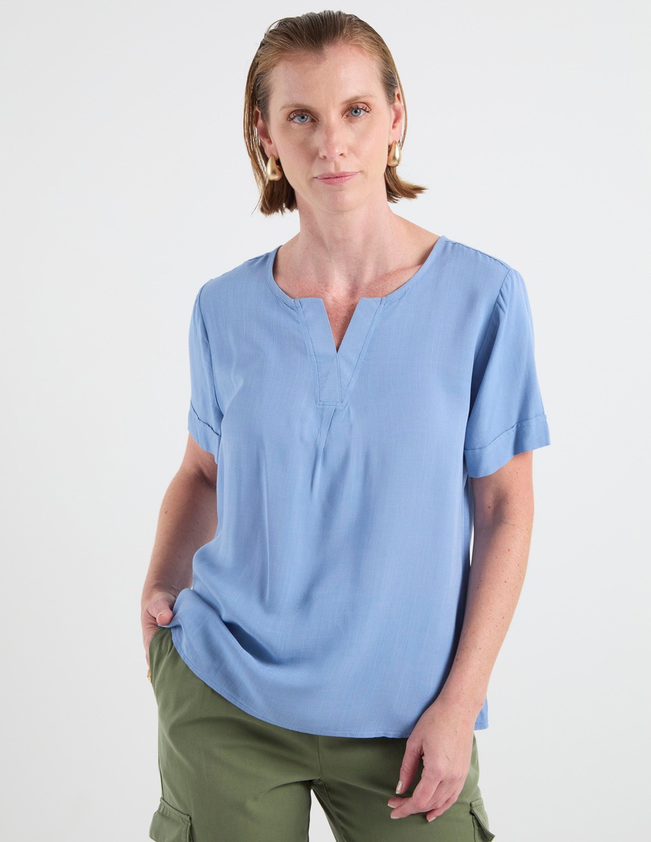 Blusa Weekend manga corta para mujer