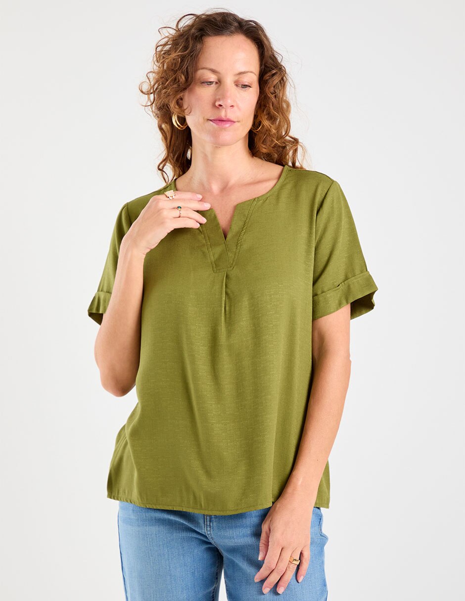 Blusa manga corta para mujer 2