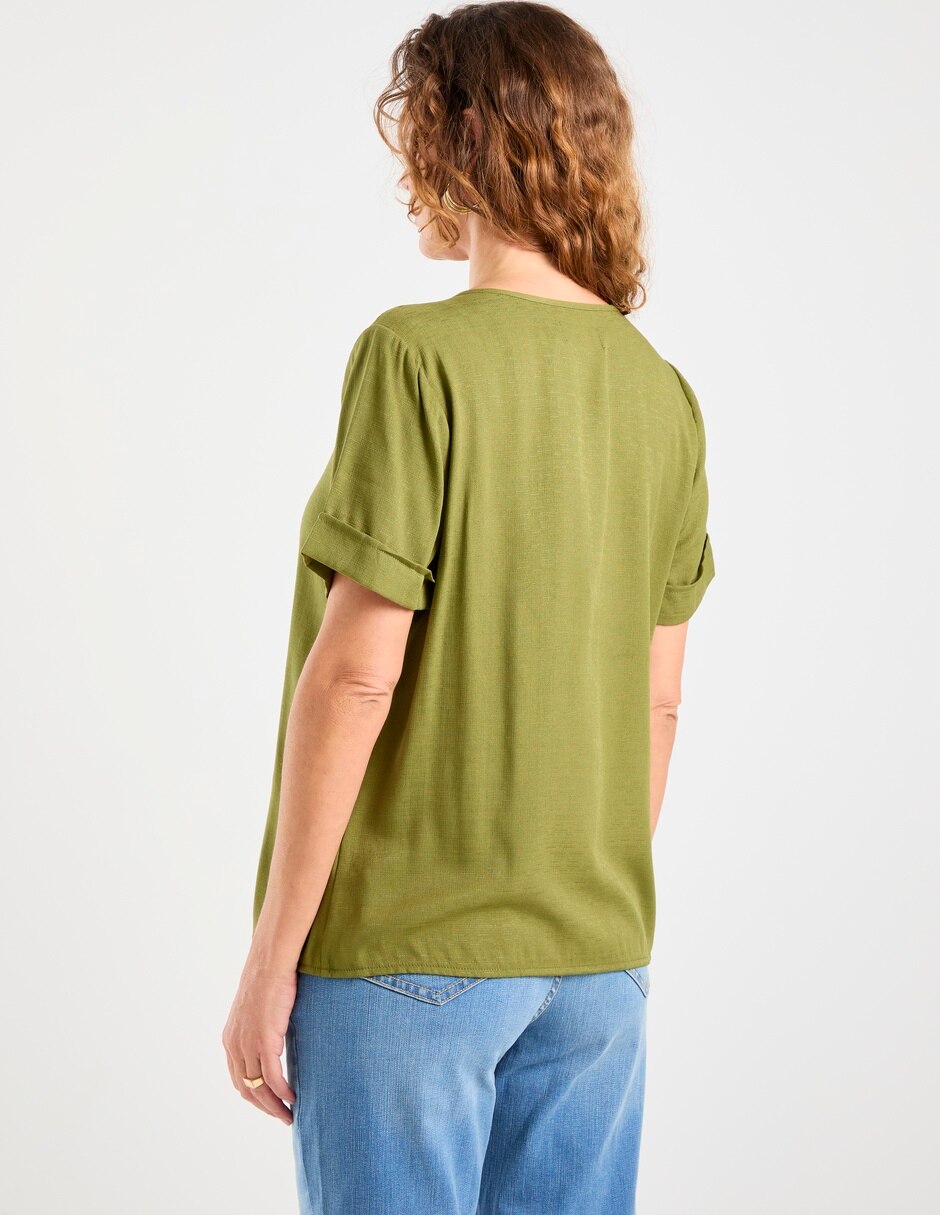 Blusa manga corta para mujer 6