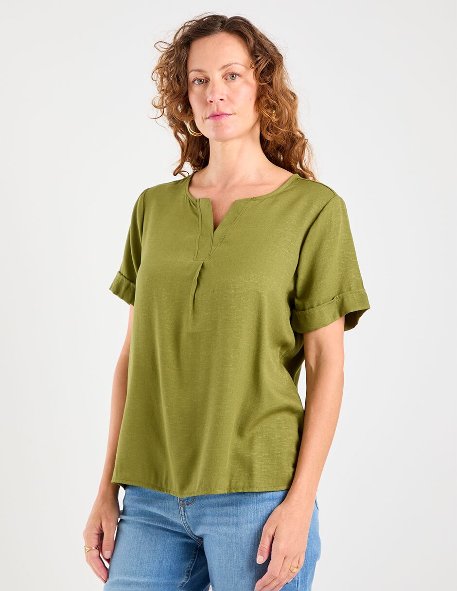 Blusa manga corta para mujer 1