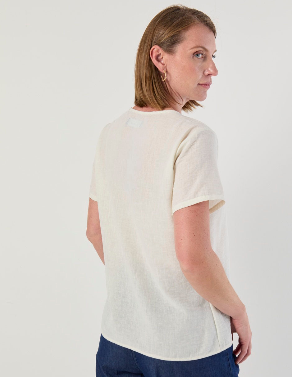Blusa weekend manga corta para mujer